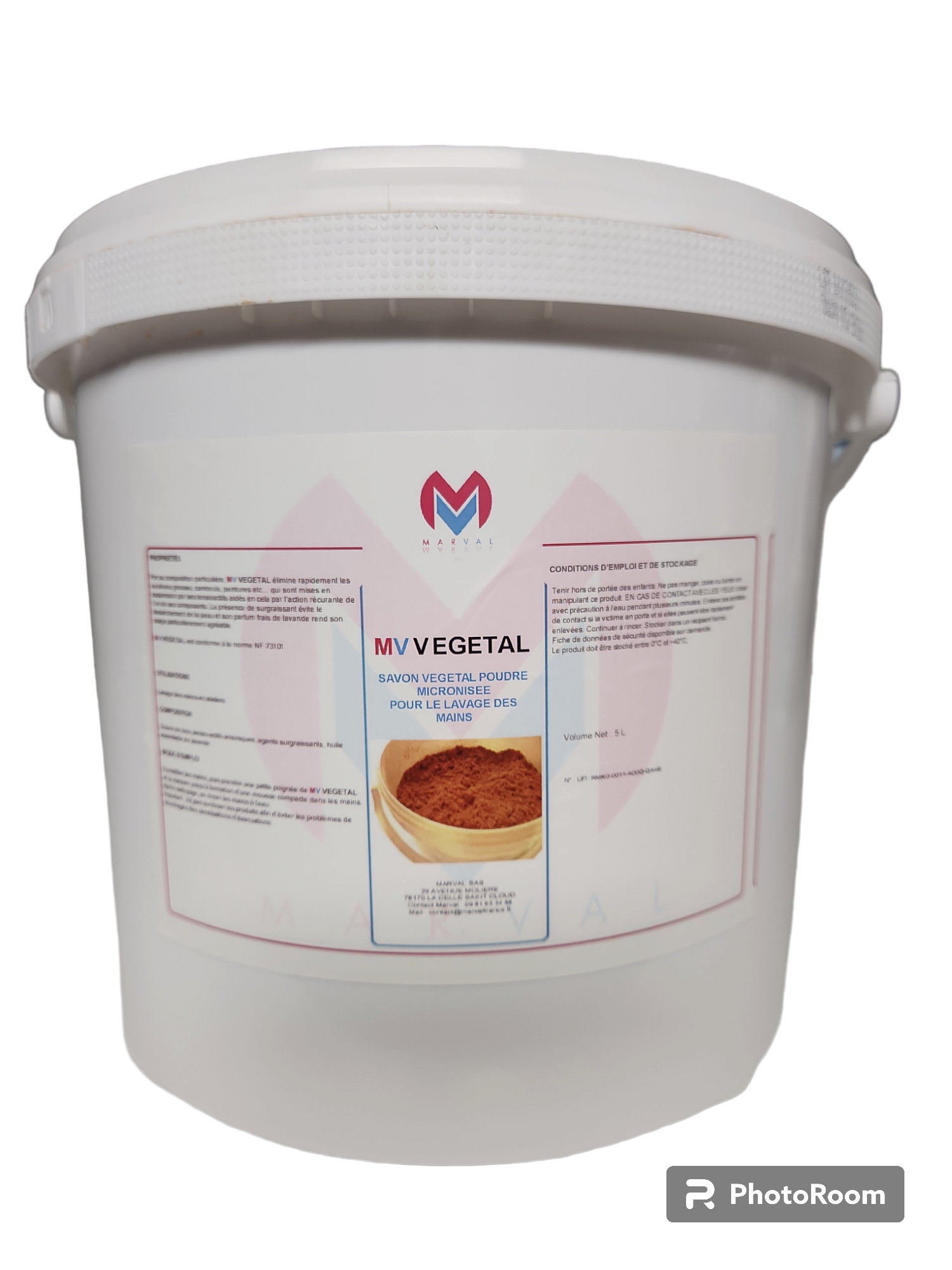 MV VEGETAL - Savon végétal à base de cellulose micronisée