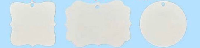Thumbnail: Sublimation MDF Ornaments (2 pcs - mixed)