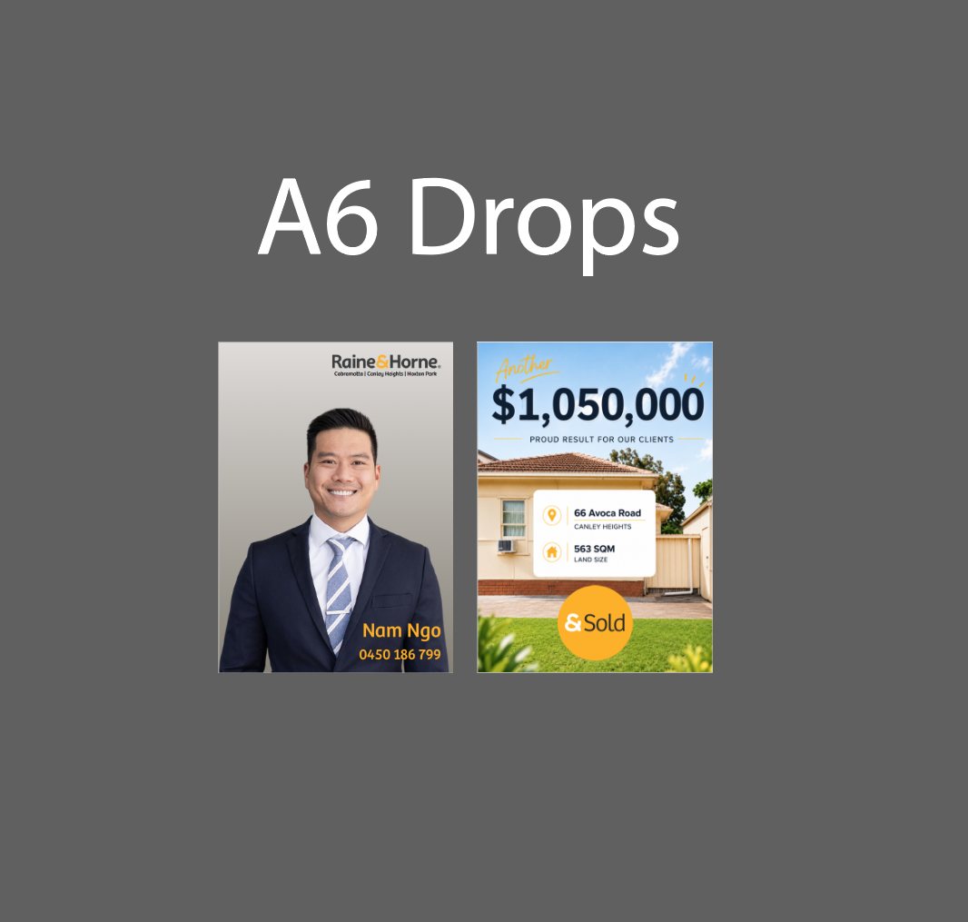 A6 Letterbox Drops Cards
