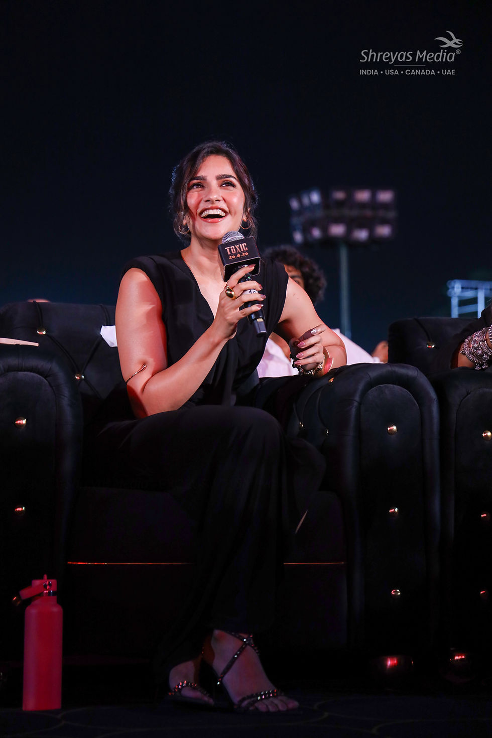 Rukmini Vasanth HD Photos from TOXIC Pre Release Event - Shreyas Media