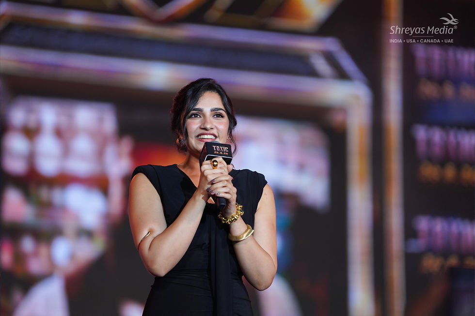 Rukmini Vasanth HD Photos from TOXIC Pre Release Event - Shreyas Media