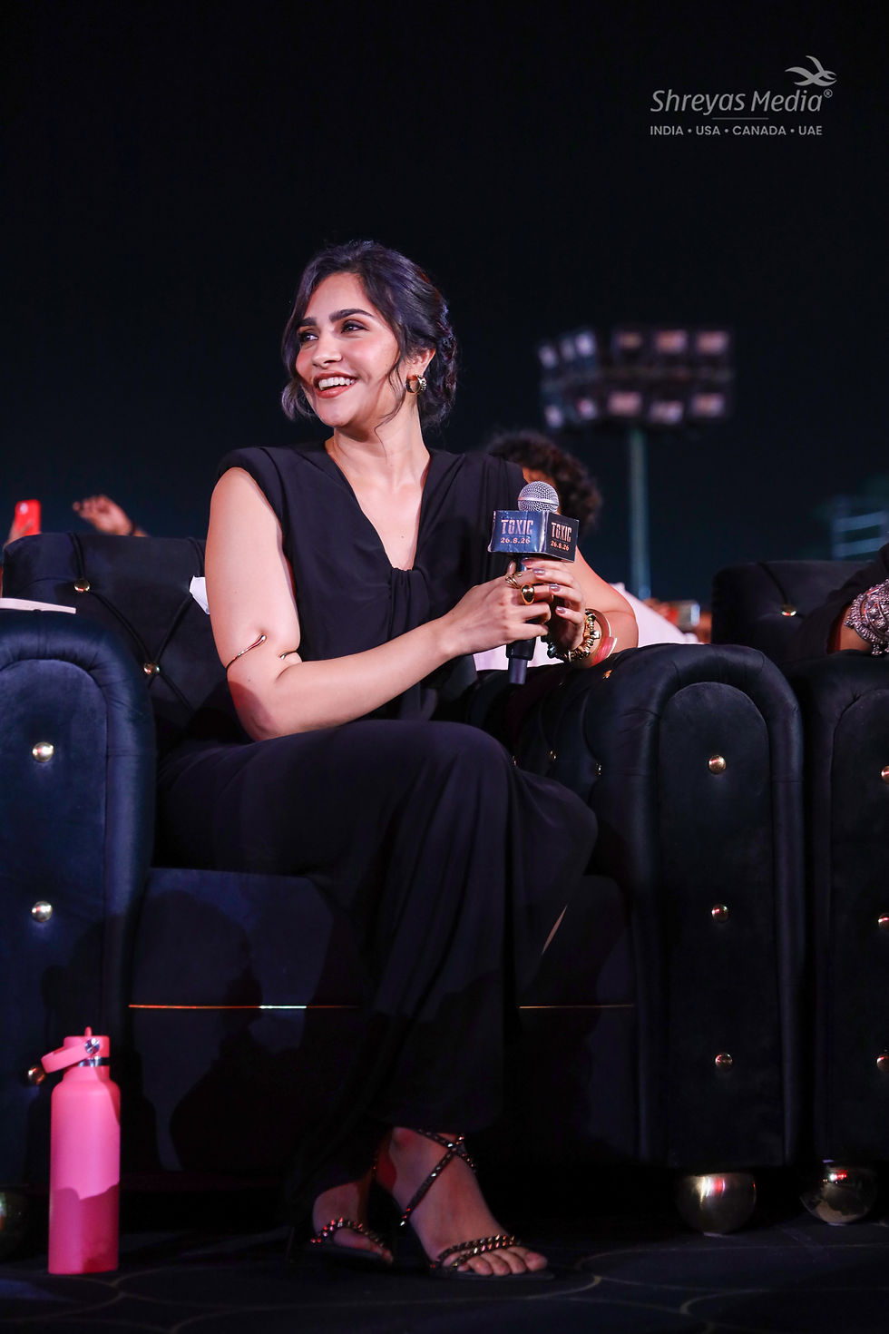 Rukmini Vasanth HD Photos from TOXIC Pre Release Event - Shreyas Media