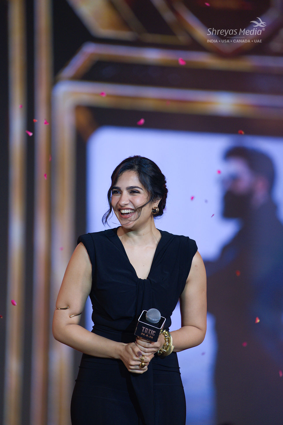 Rukmini Vasanth HD Photos from TOXIC Pre Release Event - Shreyas Media