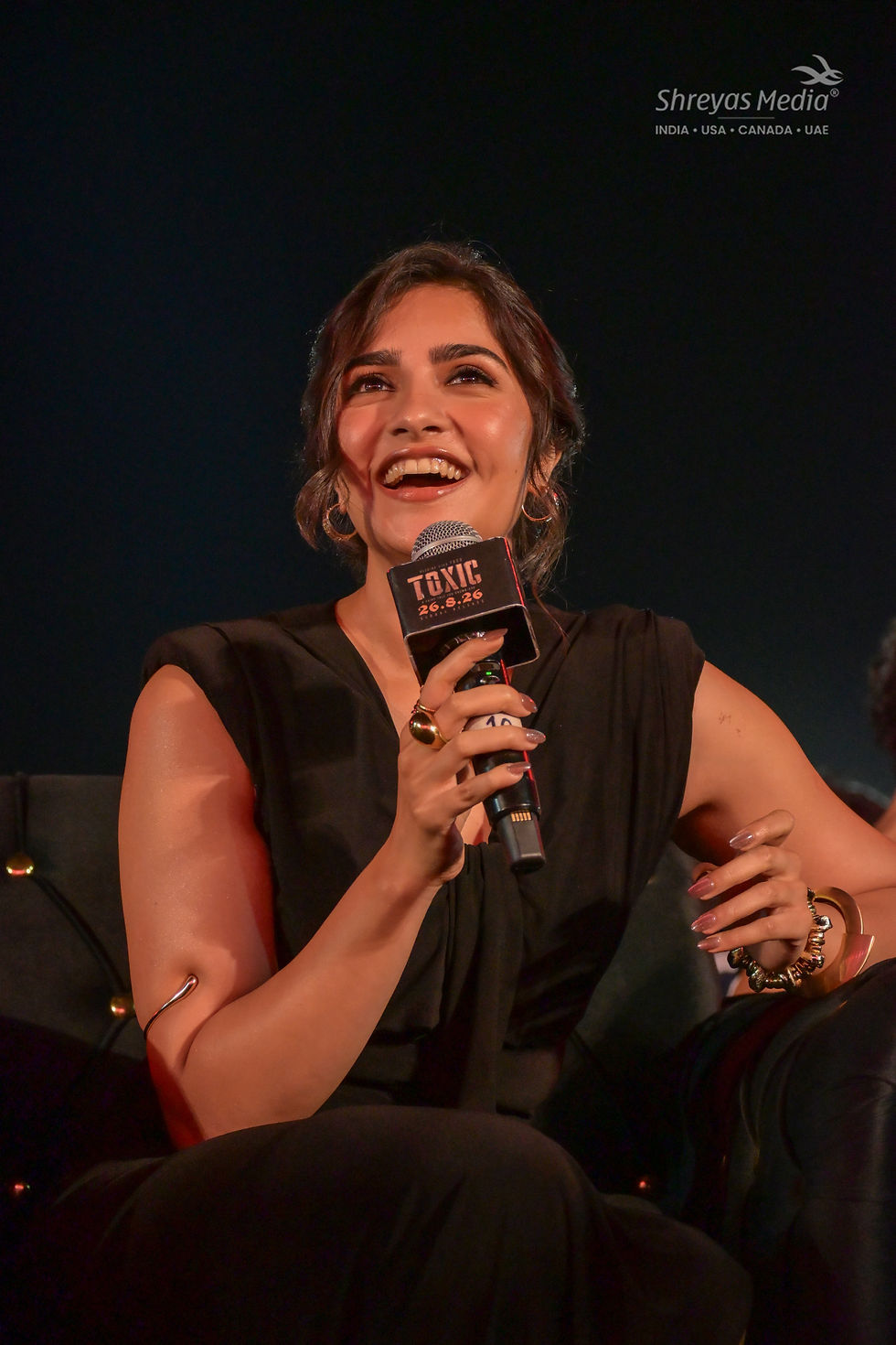 Rukmini Vasanth HD Photos from TOXIC Pre Release Event - Shreyas Media