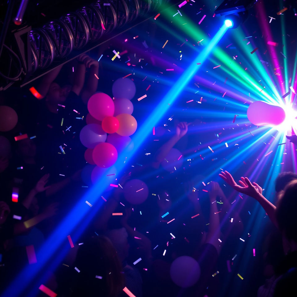 A party down the rabbit hole with lasers