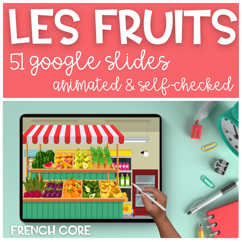 LES FRUITS La Nourriture