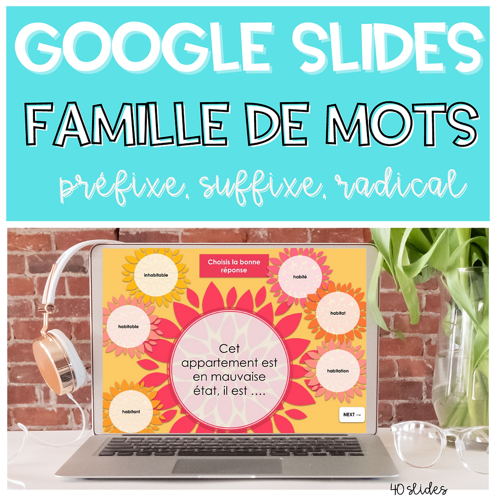 Préfixe Suffixe Radical SET 1