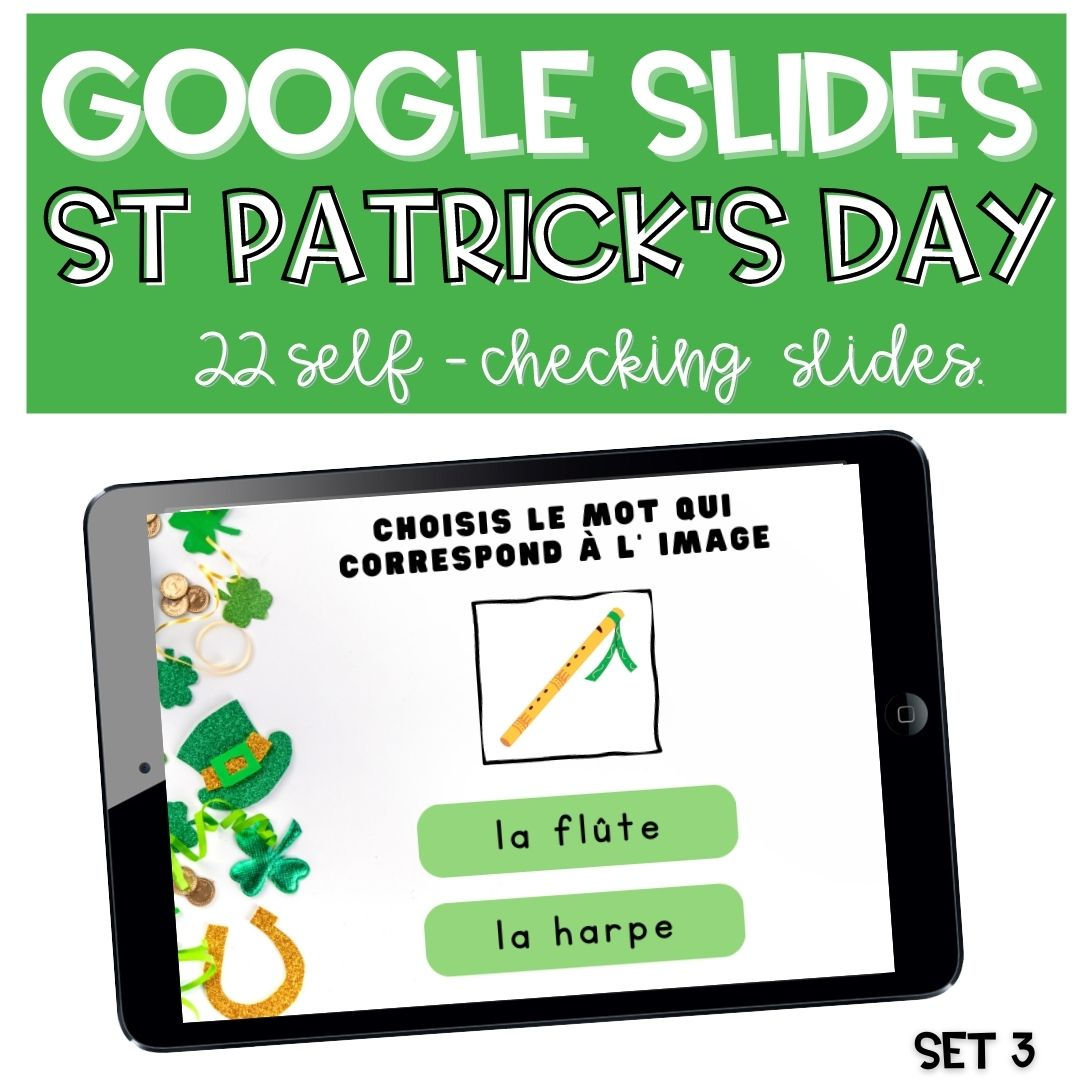 French St Patrick 's Day SET 3