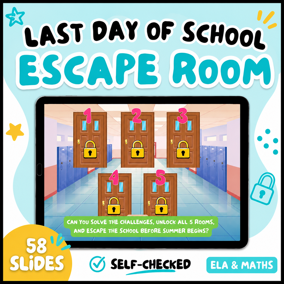 Last Day of School Escape Room
