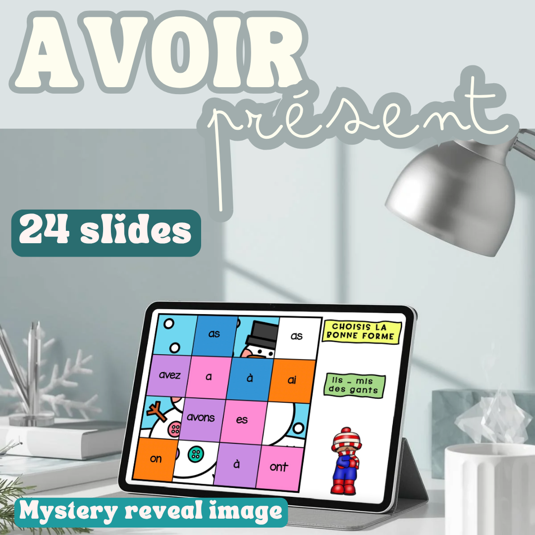 French Winter Activities AVOIR present tense