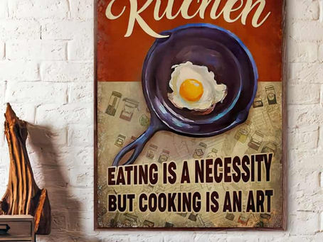 Find - Kitchen Eating is a necessity but cooking is an art customized poster, canvas