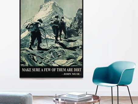Hot - JM Mountaineering Of All The Paths You Take In Life Make Sure A Few Of Them Are Dirt poster