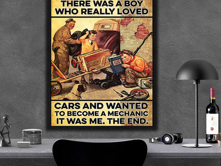 Hot - Once upon a time there was a boy who really loved cars and wanted to become a mechanic poster