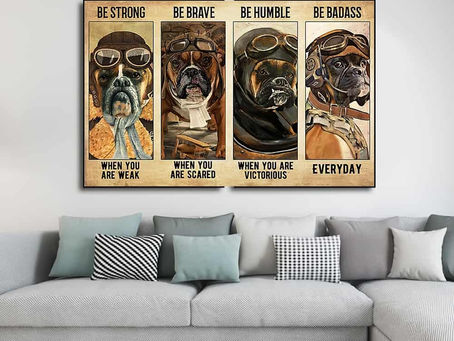 Shop - Boxer Pilot Be strong when you are weak be brave when you are scared be humble poster, canvas