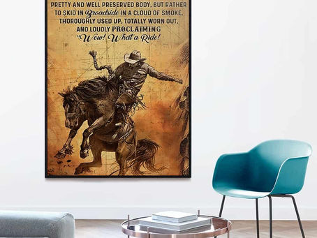 Shop - Rodeo Life should not be a journey wow what a ride poster, canvas