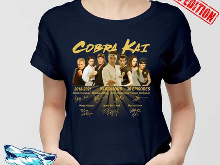 Shop - Cobra Kai 2018-2021 3 seasons 30 episodes signatures shirt, sweater, hooded, longsleeve