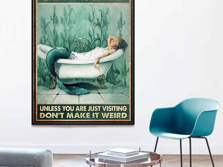 Find - Mermaid Get naked unless you are just visiting don't make it weird poster, canvas