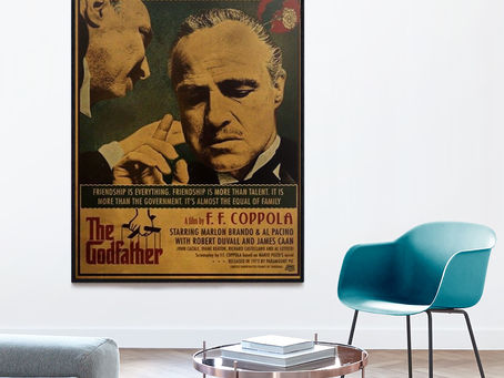 Hot - Never hate your enemies it affects your judgment The Godfather poster, canvas