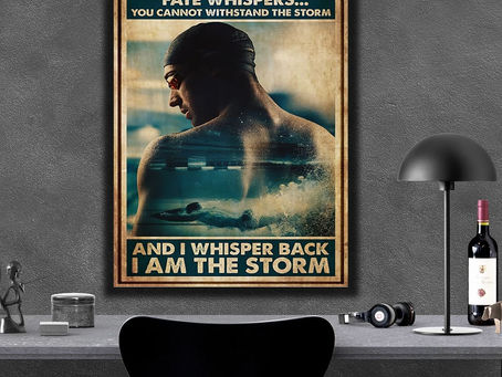 Hot - Swimmer Fate whispers you cannot withstand the storm and i whisper back i am the storm poster