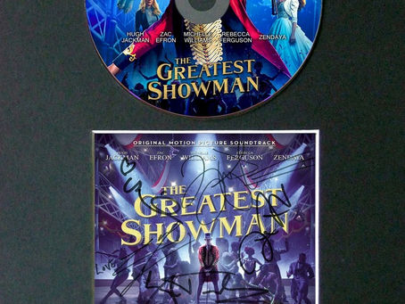 Shop - #169 THE GREATEST SHOWMAN Cd Album Signed Autograph canvas