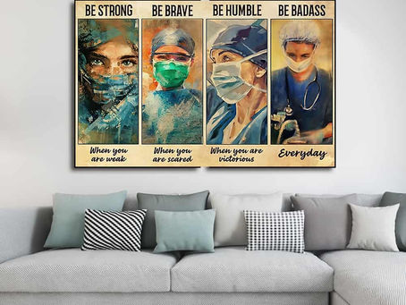 Buy - Female Physicians Be strong when you are weak be brave when you are scared be humble poster