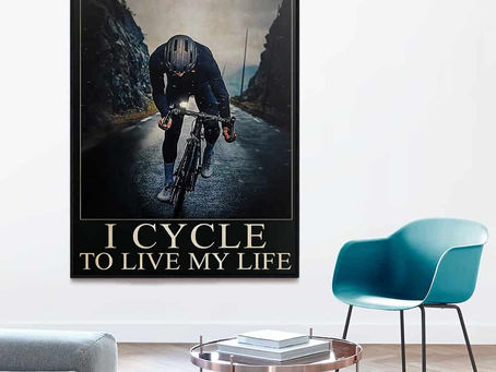Shop - Cycling I don't cycle to escape my life i cycle to live my life poster, canvas