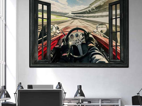 Buy - IndyCar Window View poster, canvas