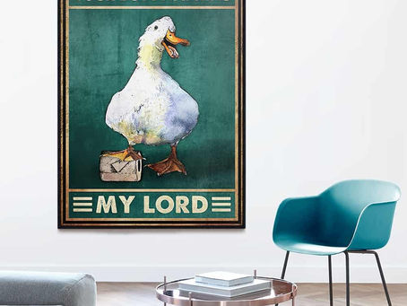 Shop - Your Butt Napkins My Lord Duck poster, canvas