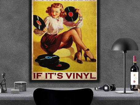 Buy - Vinyl Girl It's not hoarding if it's vinyl poster, canvas
