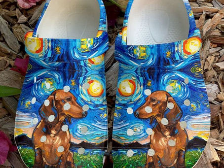 Buy - Dachshund Blue Sky Crocs Clog Shoes