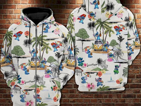 Shop - Stitch Hawaii Hoodie 3D - A gift for your family, your friend