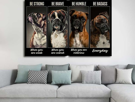 Shop - Boxer Be strong when you are weak be brave when you are scared be humble poster, canvas