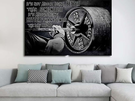 Best - Weight Liftting It's Not About Being Better Than Someone Else It's About Being Better poster