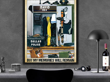 Shop - Dallas Police My time in uniform is over but my memories will remain personalized poster