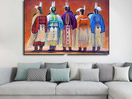 Buy - Native American Woman Painting poster, canvas