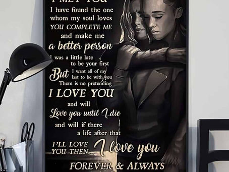 Best - LGBT Lesbian Couple The Day I Met You I Have Found The One Whom My Soul Loves poster, canvas