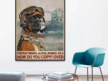 Buy - Pilot Boxer Bravo alpha romeo kilo I repeat bravo alpha romeo kilo how do you copy poster