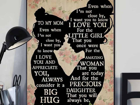 Find - Mother And Daughter To my mom i love you and for the precious daughter poster, canvas