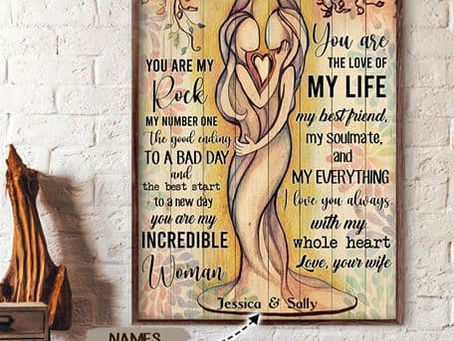 Best - LGBT Lesbian To My Wife You Are My Rock My Number One The Good Ending To A Bad Day poster