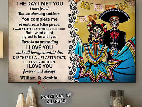 Shop - Mexican Couple Dancing The Day I Met You I Have Found The One Whom My Soul Loves poster