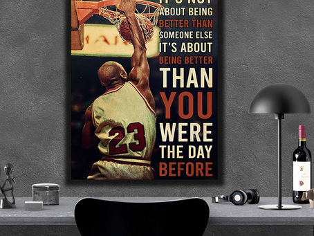 Hot - Basketball It's Not About Being Better Than Someone Else It's About Being Better poster