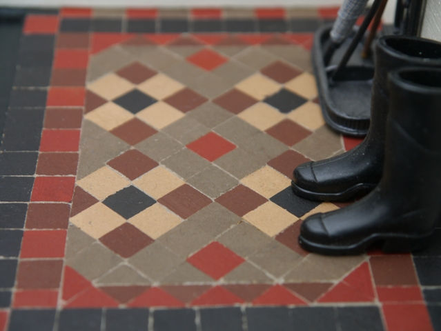 Thumbnail: 1/3" Grey Victorian Path / Porch Tiles