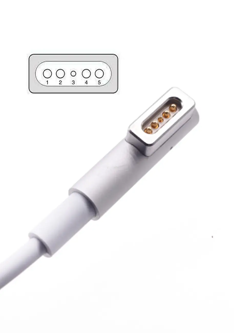Thumbnail: 60W MagSafe 1 charger for compatible MacBook models available at ThrifTech Canada