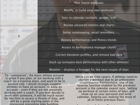 Training peaks: things to know
