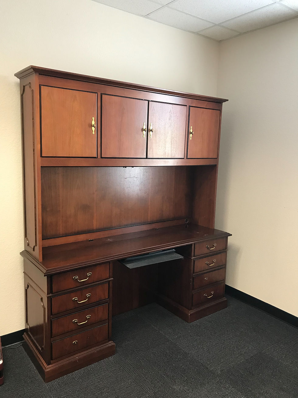 Thumbnail: 24”x72” Credenza w/ Matching Hutch