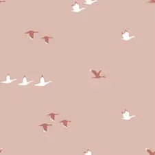 Motif all over oiseaux