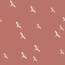Motif all over oiseaux