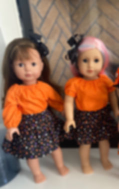 AG 18" skirt and shirt