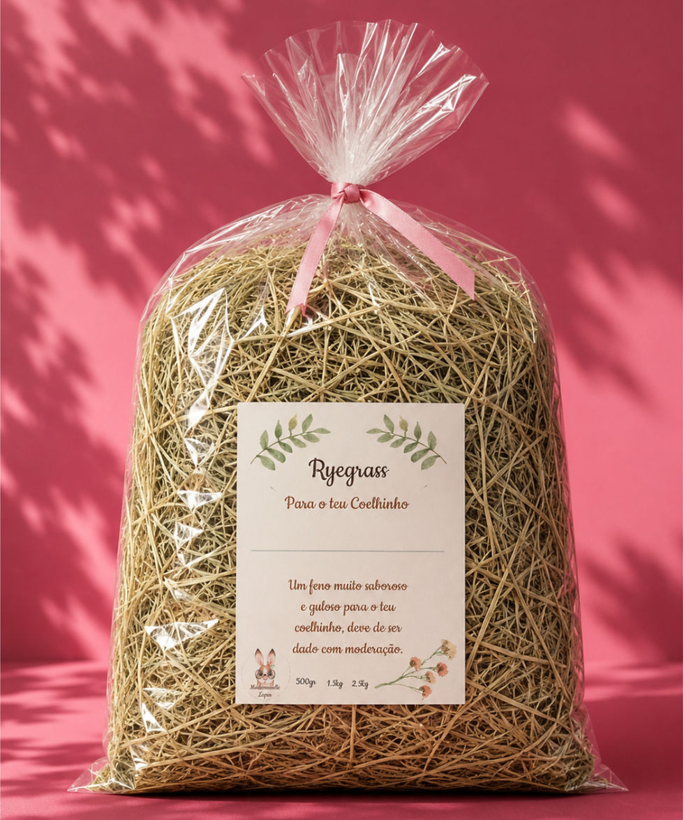 feno ryegrass com fibras longas para coelhos mademoisele lapin