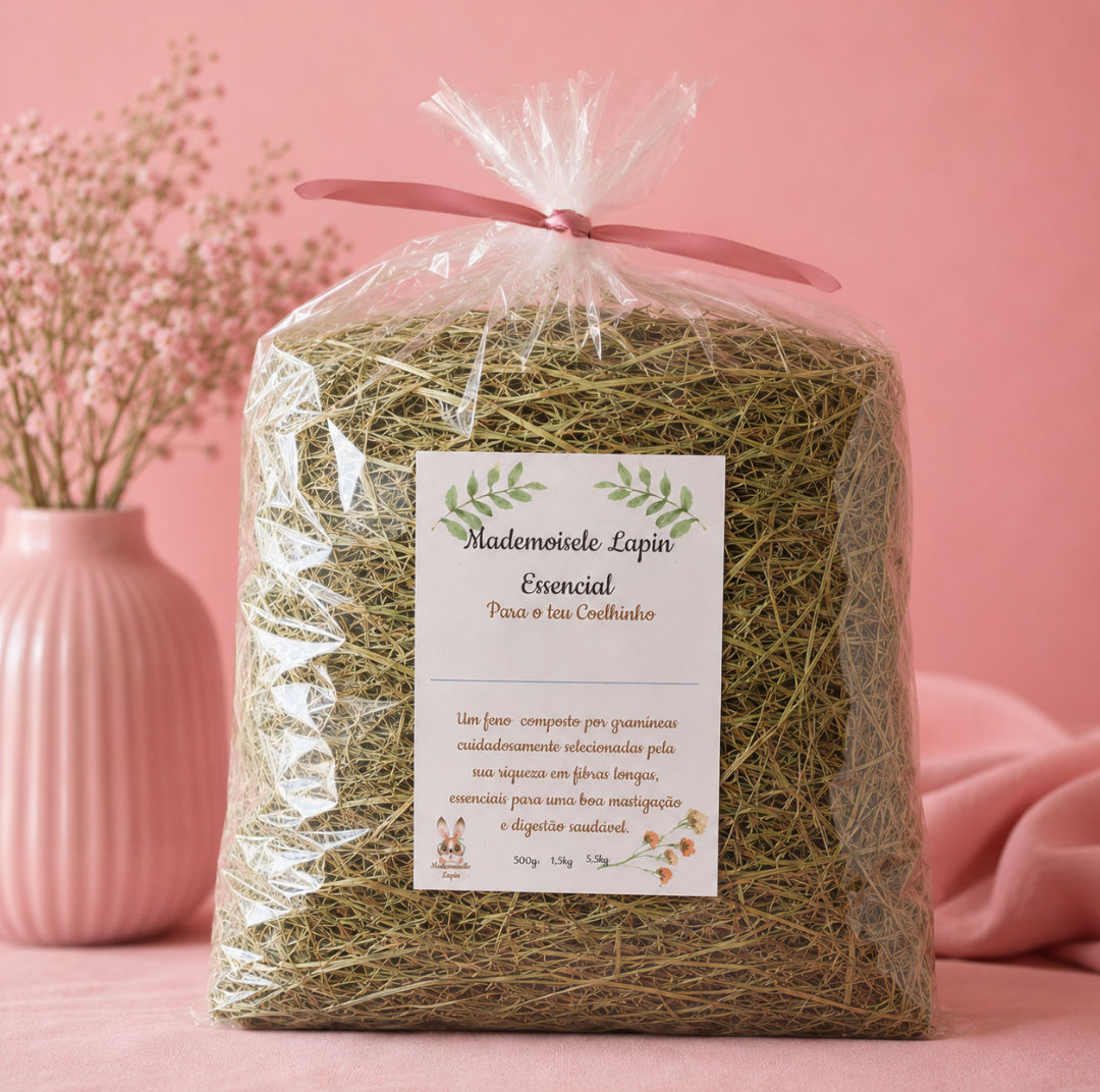 feno para coelhos natural e fibroso mademoisele lapin essencial